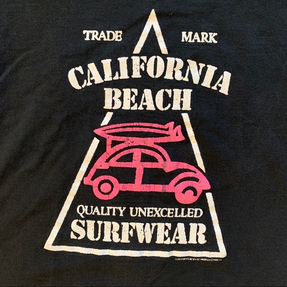 80s vintage surf shirt - California beach. - Picture 2 of 4